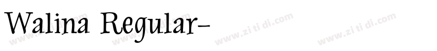 Walina Regular字体转换